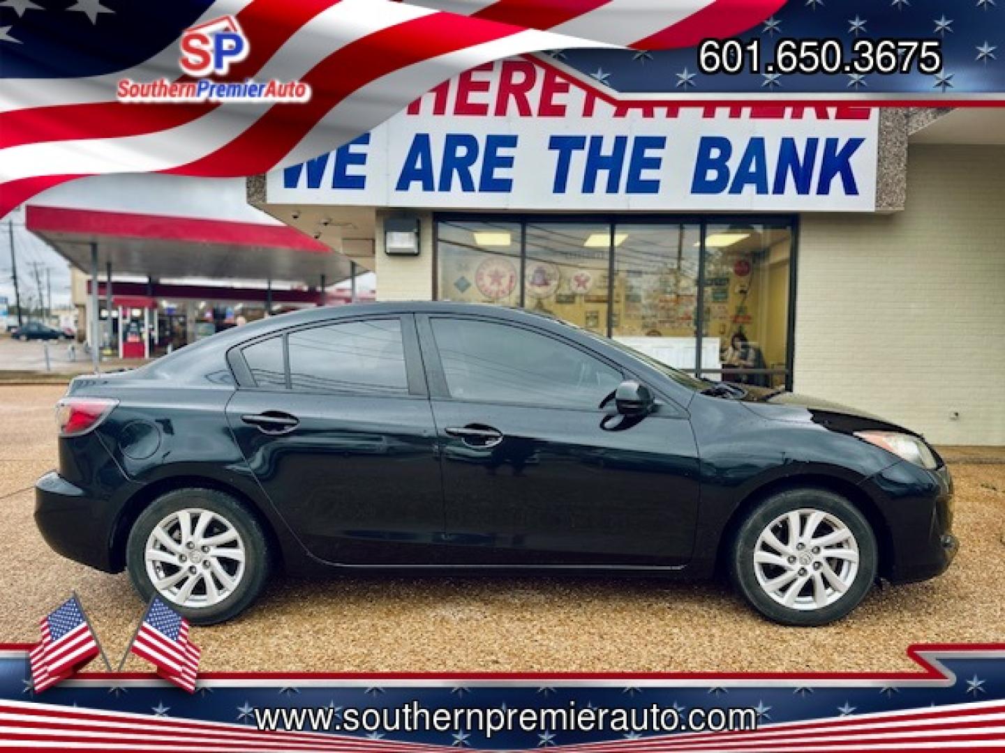 2012 BLACK MAZDA MAZDA3 I TOURING W/S (JM1BL1V79C1) , located at 922 W. Beacon St., Philadelphia, MS, 39350, (601) 650-3675, 32.770447, -89.127151 - Photo#6